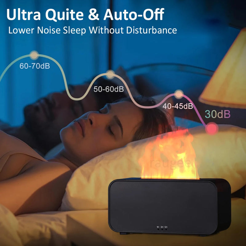 Difusor de Aromas e Umidificador COOSKR "Mini Chama" - Transforme Seu Ambiente!